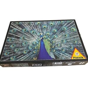 Piatnik‎ Peacock 1000 Piece Plume Zoo Animal Jigsaw Puzzle 26.5"x17.4" #563843